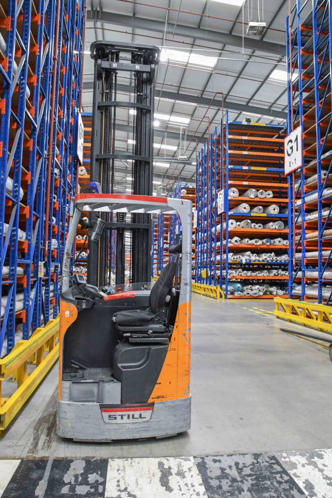 Used forklift being assessed for a part exchange valuation