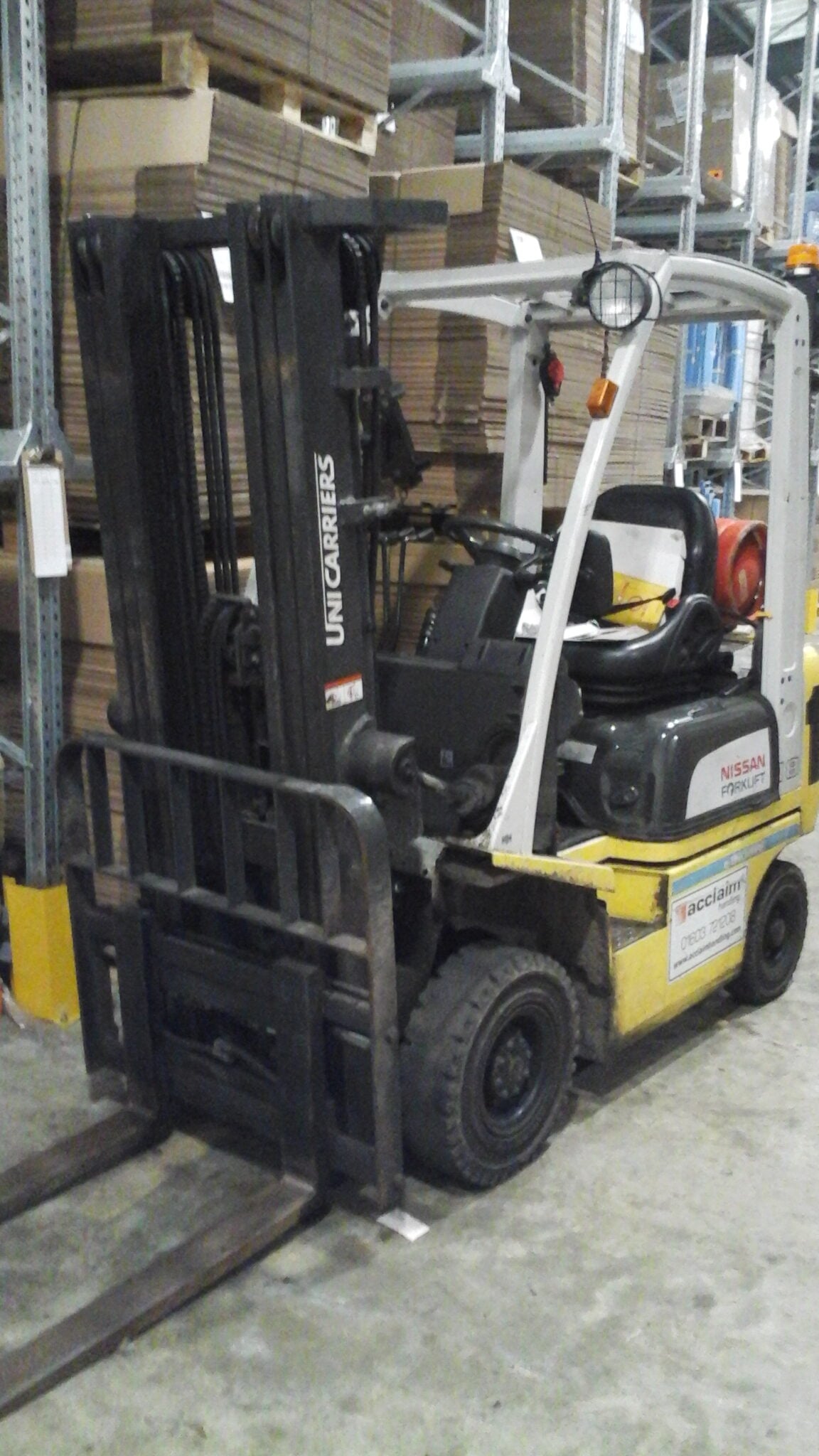 Used NISSAN P1D1A18LQ LP Gas Forklift