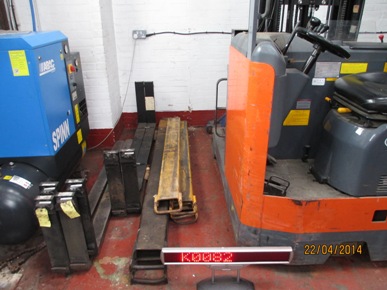 Used MISCELLANEOUS Fork Extensions Forklift Attachment