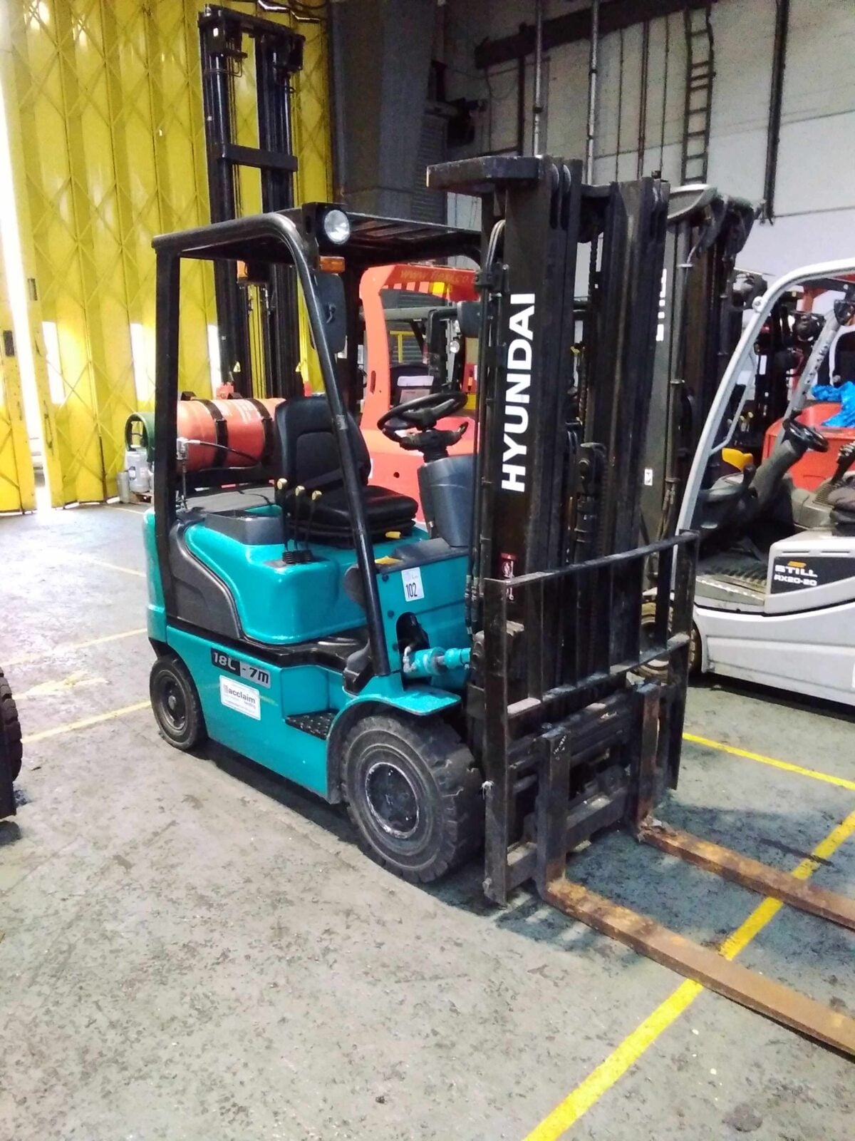 Used HYUNDAI 18L-7M LP Gas Forklift
