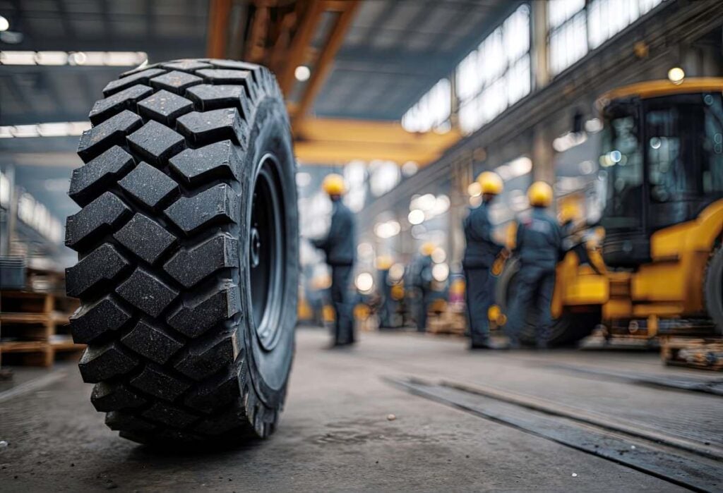 Choosing the right forklift tyre for the floor and the working conditions