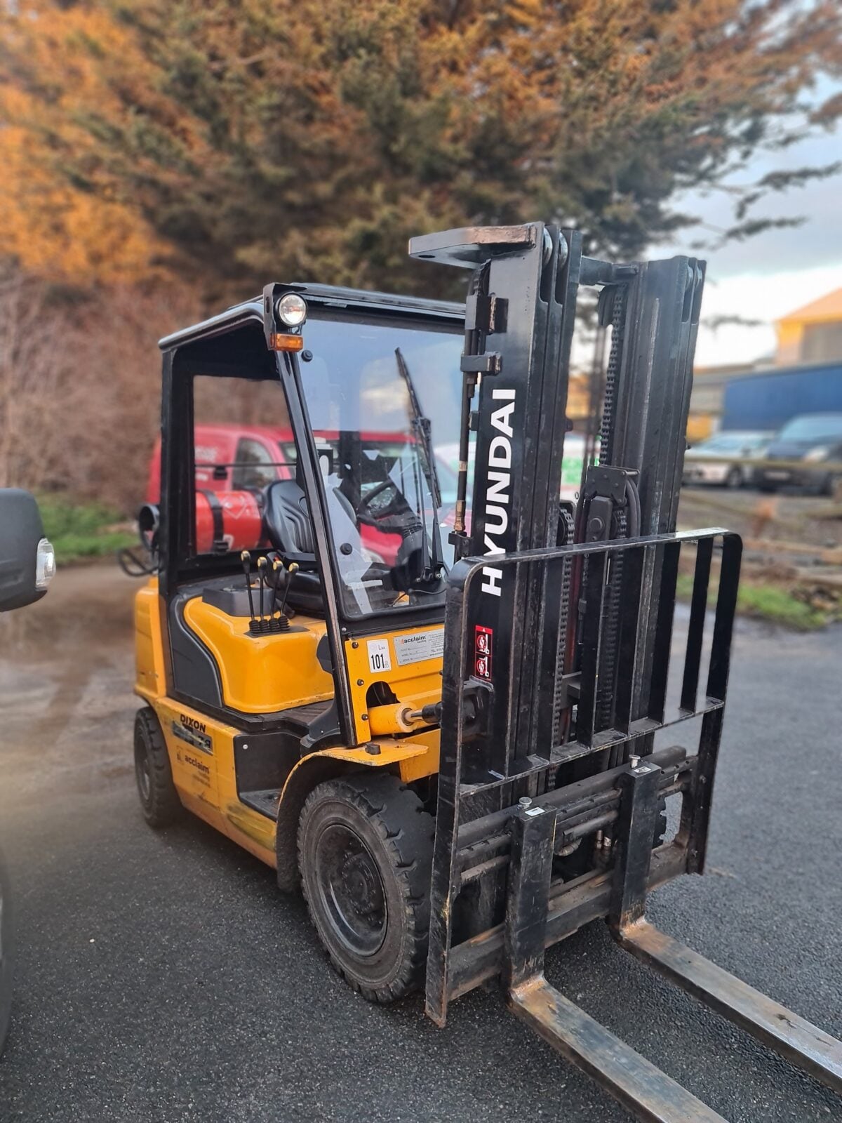 Used HYUNDAI 25L-7A LP Gas Forklift