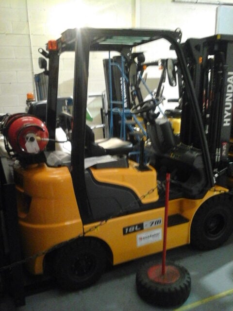 Used HYUNDAI 18L-7M LP Gas Forklift